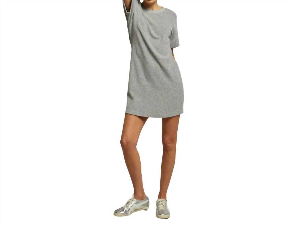 NEW PERFECTWHITETEE emelia mini dress in heather grey